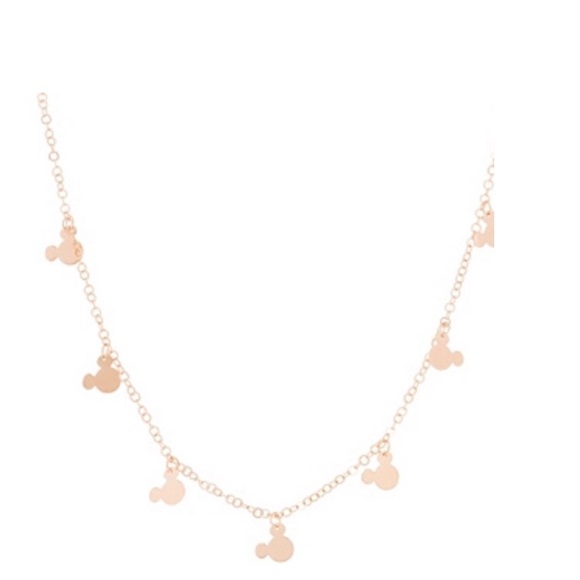 Disney Jewelry - 90th anniversary Mickey necklace rose gold